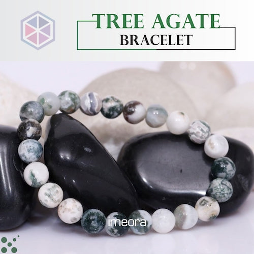 Tree Agate Stretch Bracelet 8mm Natural Gemstone Bracelets Wrist Mala For  Womens Yoga And Malas From Stephense, $15.54 | DHgate.Com